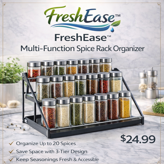 FreshEase™ Multi-Function Spice Rack Organizer