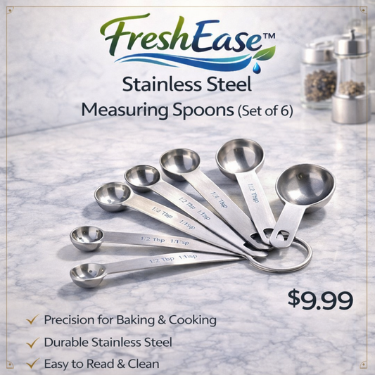 FreshEase™ Stainless Steel Measuring Spoons (Set of 6)
